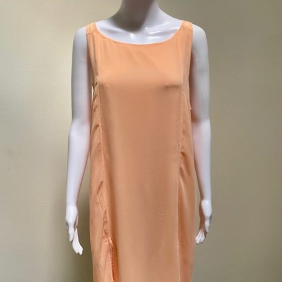 BCBG Generation NWT Sleeveless Peach Hi Low Tank Dress Size L - Picture 1 of 5